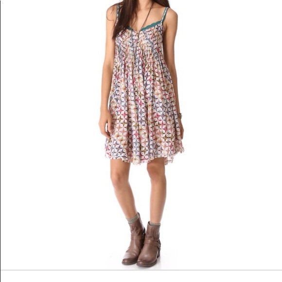 🍏FREE PEOPLE- Handmade Floral Print Midi Dress - Picture 8 of 8